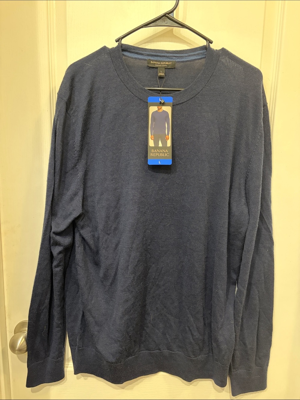 Banana Republic Navy Blue Crewneck Sweater